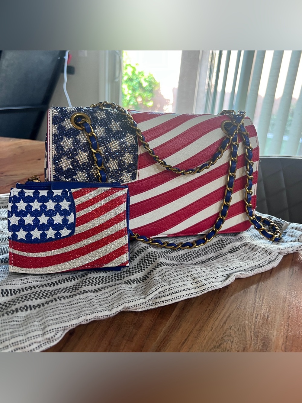 Betsey Johnson Patriotic USA Purse & Wallet